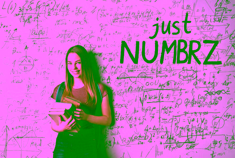 Studentin beim Lernen von Mathematik